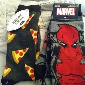 Deadpool and pizza socks-sold on other site
